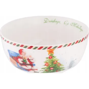 Salátová Mísa porcelánová, vánoční miska Altom Design List pro Mikuláše 14 cm