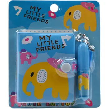 MINI NOTES S PEREM SEŠIT S OPICÍ, ŽIRAFOU, SLONEM A PANDA