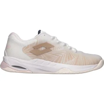 Dámská tenisová obuv Dámské boty na tenis Lotto MIRAGE 100 II SPD 6 Bílá, Hnědá, Béžová