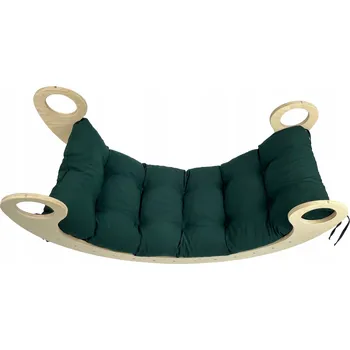 Hra na zahradu Polštář houpačka křeslo Montessori, lahvově zeleň , 100x45