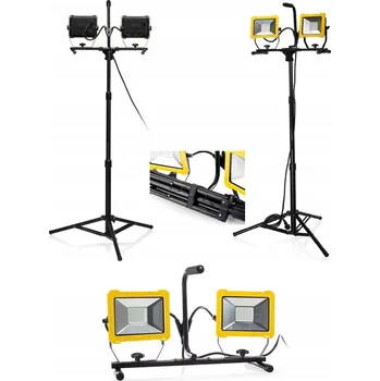 Stojací lampa Dvojitá úsporná stojací DÍLENSKÁ LAMPA LED reflektor + stativ