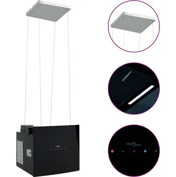 Digestoř Ostrůvková digestoř s dotykovým senzorem LCD tvrzené sklo IM_155971