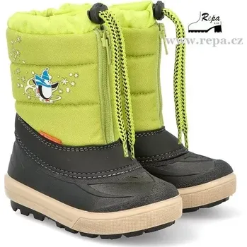 Dívčí zimní obuv Obuv DEMAR KENNY zelená dětská zimní 20-21
