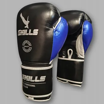 Boxerské rukavice Boxerské rukavice SKILLS HAMMER - černo-modré [Váha 16 oz]