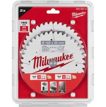 Dílna Sada kotoučů na dřevo Milwaukee 4932492433 165x20 mm