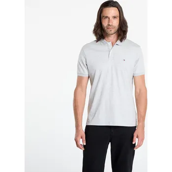 Pánské tričko Tričko Tommy Hilfiger Liquid Cotton Reg Se Polo Grey S