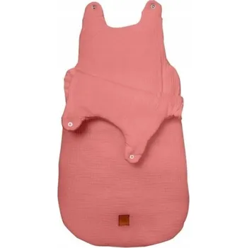 Zavinovačka Hi Little One zavinovačka/spací pytel pro novorozence mušelín TOG 3.0 ONE BAG Lososová, velikost S