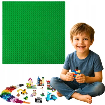 ostatní stavebnice Stavební deska ZELENÁ pro kostky city classic podložka XL 32x32