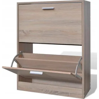 Botník VidaXL Botník 24 x 81 x 63,5 cm Přírodní dub