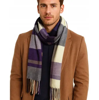 Šála Hagne šála fialová 190 cm - muž