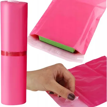 Obálka Plastové Obálky 310x420 mm A3 Fóliová obálka pro balení Růžová - 50 ks