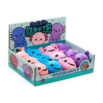 plyšák Pluszowa zabawka do ściskania Aksolotl MIX