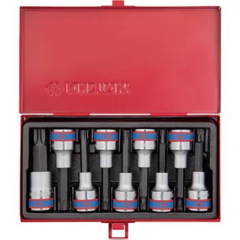 Gola sada Sada zástrčných prodloužených hlavic King Tony 1/2 CrV TORX T20 - T60 4119PR