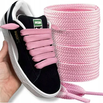 Tkaničky do bot Růžové tkaničky do bot, silné 15mm, široké tkaničky Campus/Knu, 180 cm