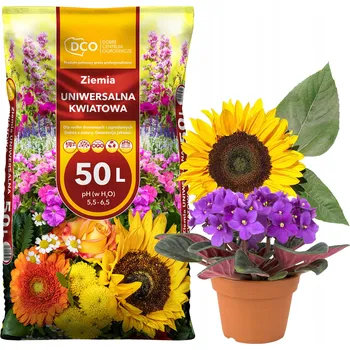 Vrták UNIVERZÁLNÍ ZEMINA PRO KVĚTINY PREMIUM 50L DCO