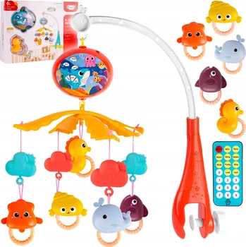 Kolotoč nad postýlku Kolotoč nad postýlku MalPlay, vícebarevný, s dálkovým ovládáním, projektorem a hudbou