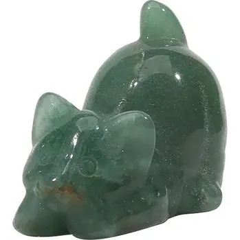 Kočičí soška z přírodního kamene | dekorace | figurka - Styl 5