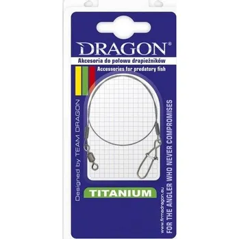 Ocelové lanko Dragon TITANIUM WIRE A.F.W. Classic Tytan 5 kg 25 cm
