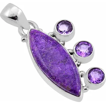 Přívěsek Purpurit přívěsek stříbro Ag 925 51674 2,5 cm, 5 g