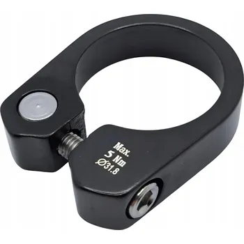 Sedlovka Objímka svorka sedlovky šroub 31.8 mm černá