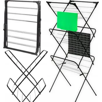 Sušák na prádlo Sušák na prádlo MORE&DECO skládací dvouúrovňový 14 m, 24 tyčí