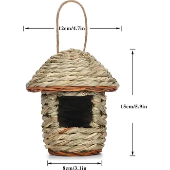 Hnízdní budka Přírodní závěsné ptačí hnízdo | budka - A