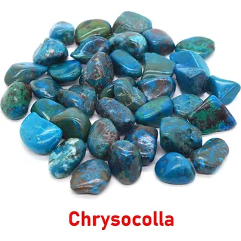 Přírodní kámen Žlutý leopard jaspis tromlovaný kámen | dekorace - Chryzokola , 1000 g