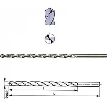Vrták Vrták 5,30 200x125 HSS válcový zvlášť dlouhý