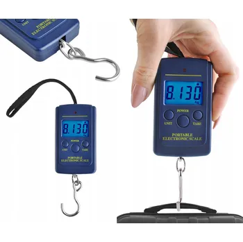 Osobní váha Váha na zavazadla Iso Trade Cestovní háková váha na zavazadla, rybářská s LCD displejem 40 kg 30-40 kg