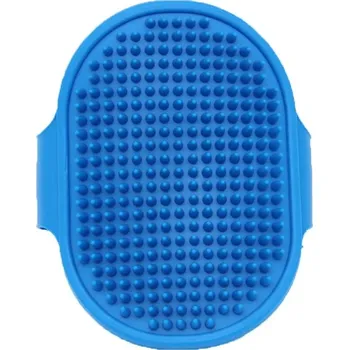 Péče o srst a drápky Gumový masážní kartáč na srst | rukavice - Modrý