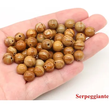 Náramek Přírodní kamenné korálky na náramky | šperky - Serpeggiante , 8 mm (43 až 46 ks)