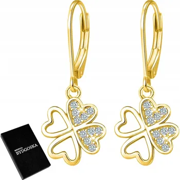 Náušnice ZLATÉ NÁUŠNICE PRO ŽENY ANGLICKÉ STŘÍBRO 925