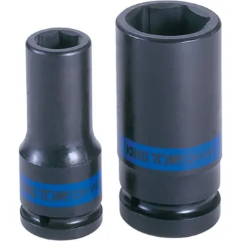 Gola hlavice Hlavice nástrčná rázová tenkostěnná prodloužená King Tony 3/4 CrMo 6 hranná, 22 mm 693522M