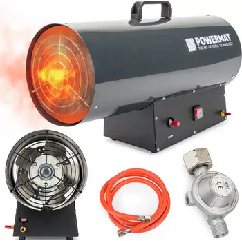 Průmyslové topidlo POWERMAT Plynový ohřívač s termostatem 65kW PM-NAG-65GN
