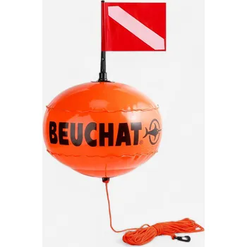 BEUCHAT Nafukovací bóje na podmořský rybolov kulatá ORANŽOVÁ