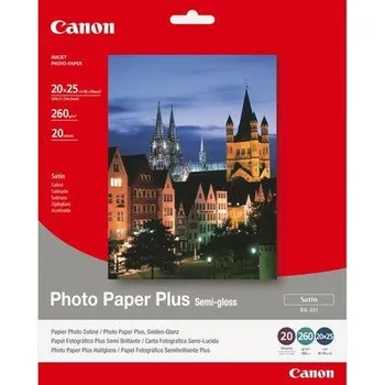 Fotopapír Fotografický papír Canon SG-201 20x25 cm, 260 g/m², 20 listů, polomatný