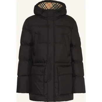 Pánský zimní kabát Burberry Pánský Péřový Kabát Burford, černá, 48