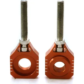 Osvětlení pro motocykl ACCEL napínák zadní osy se šroubem KTM SX 65 16-20, HUSQVARNA TC 65 17-20 barva oranžová (komplet-2 kusy) - (ACCEL napínák zadní osy se šroubem KTM SX 65 16-20, HUSQVARNA TC 65 17-20 barva oranžová (komplet-2 kusy) -)