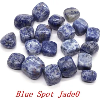 Přírodní kámen Žlutý leopard jaspis tromlovaný kámen | dekorace - Modrý skvrnitý nefrit , 1 KS