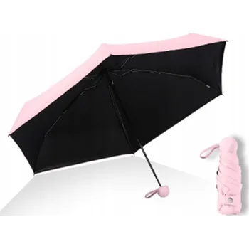 Deštník Mini deštník #cool_items manuální skládací deštník s pouzdrem, růžový