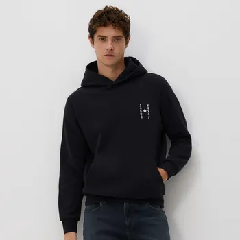 Pánská mikina Reserved - Mikina s potiskem na zádech - černý - 7896H-99X - 7896H-99X-XXL