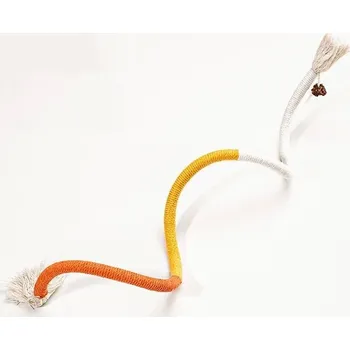 Hračka pro kočku Kočičí hračka na zuby s catnipem | chovatelský doplněk - Žlutooranžová