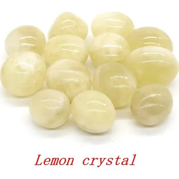 Přírodní kámen Žlutý leopard jaspis tromlovaný kámen | dekorace - Citronový krystal , 100 g