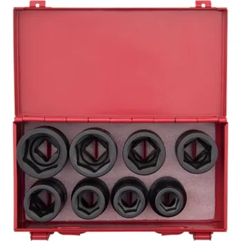 Gola sada Sada rázových nástrčných hlavic King Tony 3/4 CrMo 6 hran 3/4 - 1-1/2 6408SP10