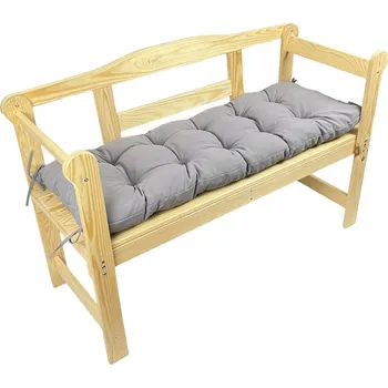 Podsedák Polštář na lavici Polstr Zahradní na lavici SVĚTLE ŠEDÝ 180 cm