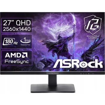 Monitor LED Monitor ASRock Monitor Gamingowy 27" IPS QHD PHANTOM ASROCK 27" 2560 x 1440 px IPS / PLS