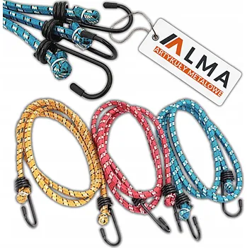 autokoberec GUMA / POPRUHY NA ZAVAZADLA 8mm/100cm SADA 3 KUSŮ LANO PRO UPEVNĚNÍ ZAVAZADEL