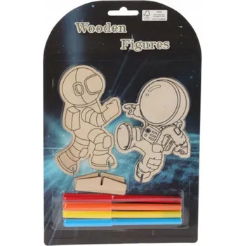 kreativní sada Figurky k Malování Kreativní Sada 2 ks Kosmonauti Malířská Sada