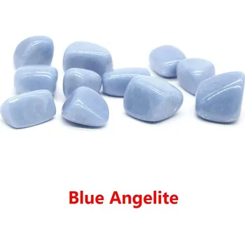 Přírodní kámen Leštěný přírodní křišťál | dekorace | minerál - Modrý angelit , 100 g