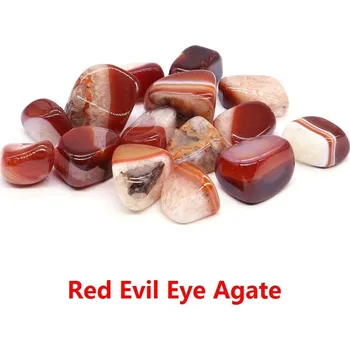 Sběratelství Leštěný přírodní křišťál | dekorace | minerál - Červený achát pro uhrančivé oko , 50 g